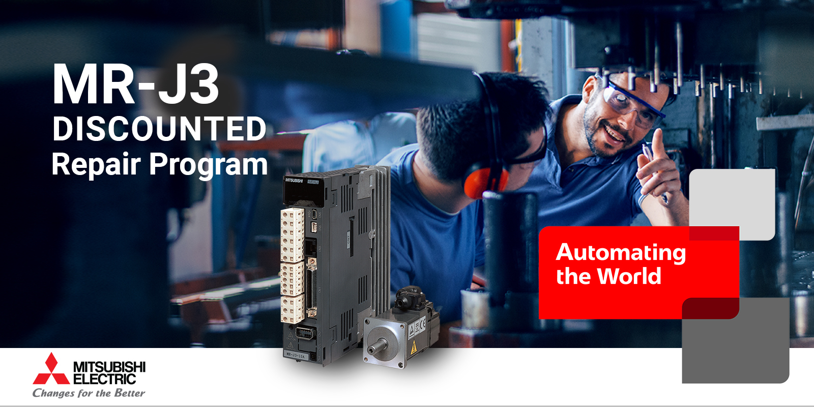 Discounted Repair Program for MR-J3 Servo Amplifiers | Mitsubishi Electric  Americas Factory Automation Solutions| Mitsubishi Electric Americas Factory  Automation Solutions